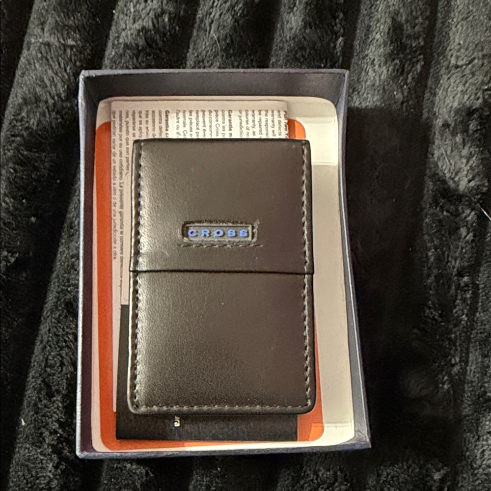 Cross Blue Logo Money Clip